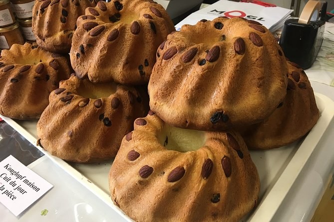 Kouglofs, the ridged Alsatian cake, cooling on a tray